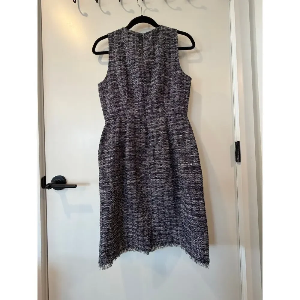 J. Crew Navy Tweed Sheath Dress Womens US  size 2